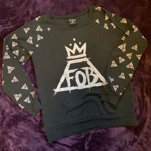 Fall Out Boy Black Sweatshirt Band Shirt Hoodie